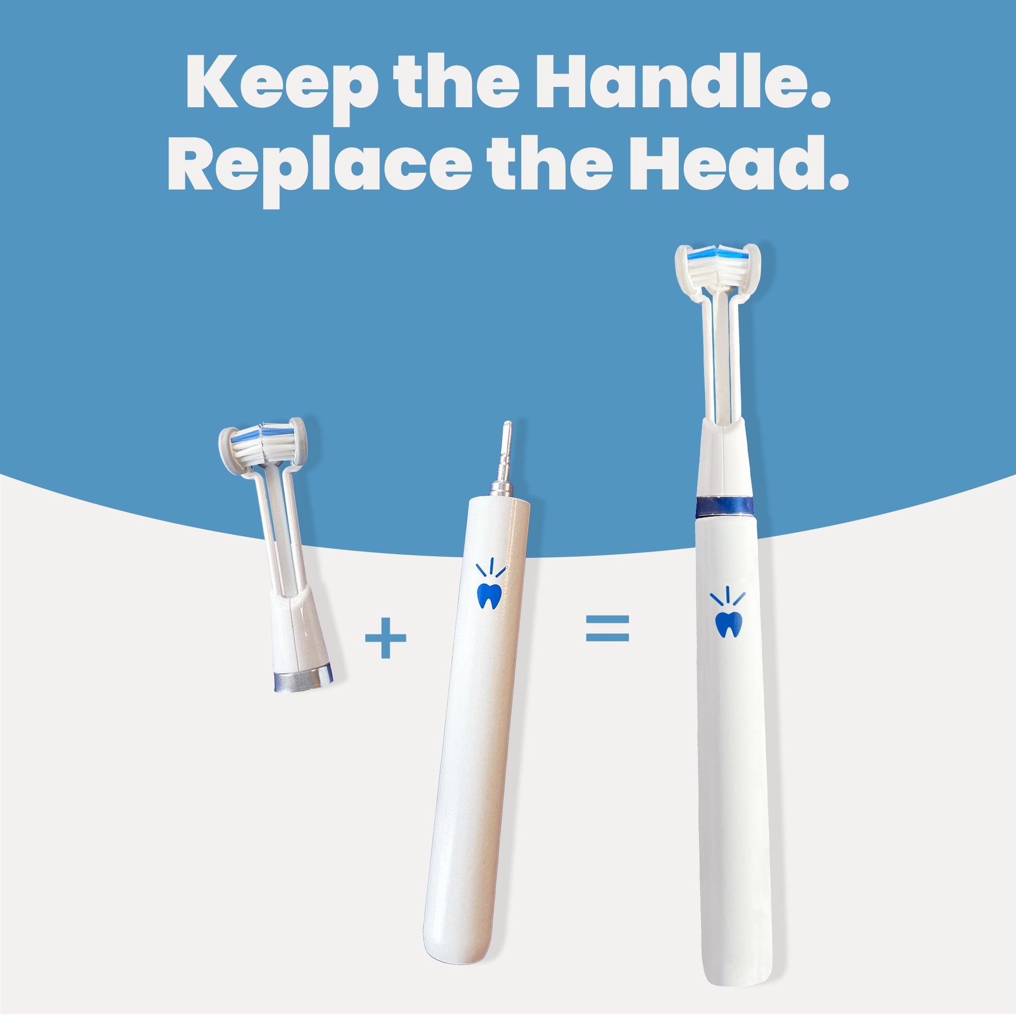 Triple Bristle 3-sided Manual Toothbrush | Triple Bristle