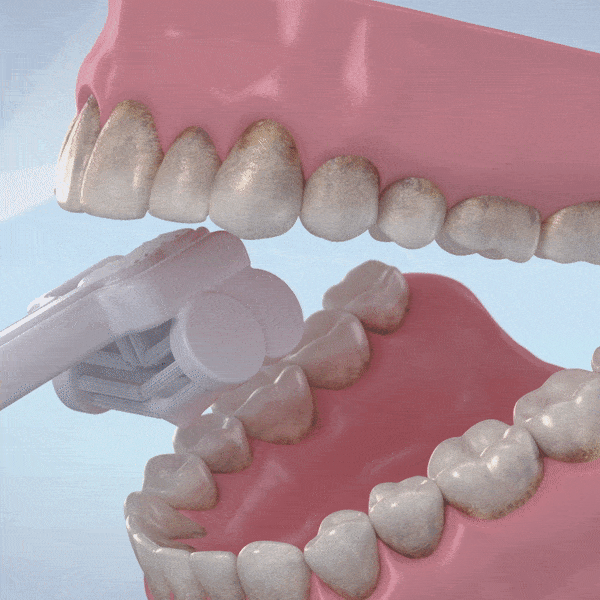 Triple Bristle Go 3sided Sonic Travel Toothbrush Triple Bristle