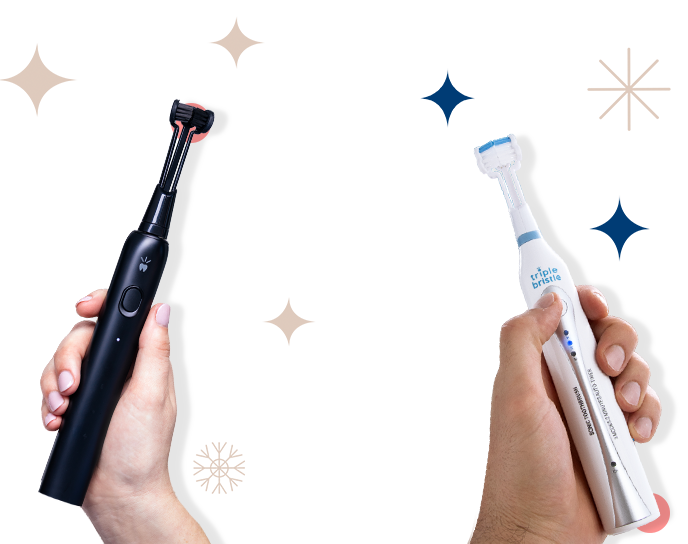 Triple Bristle | Triple Bristle | 3-Sided Sonic Toothbrush