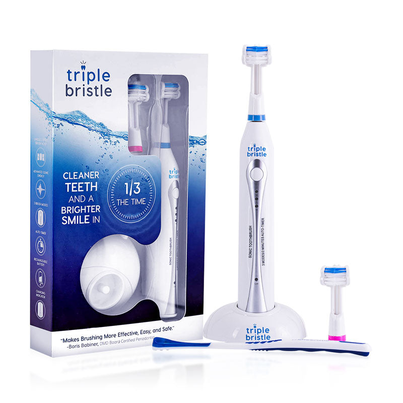 Triple Bristle Original 3-sided Sonic Electric Toothbrush | Triple Bristle Triple Bristle Original 3-sided Sonic Electric Toothbrush | Triple Bristle